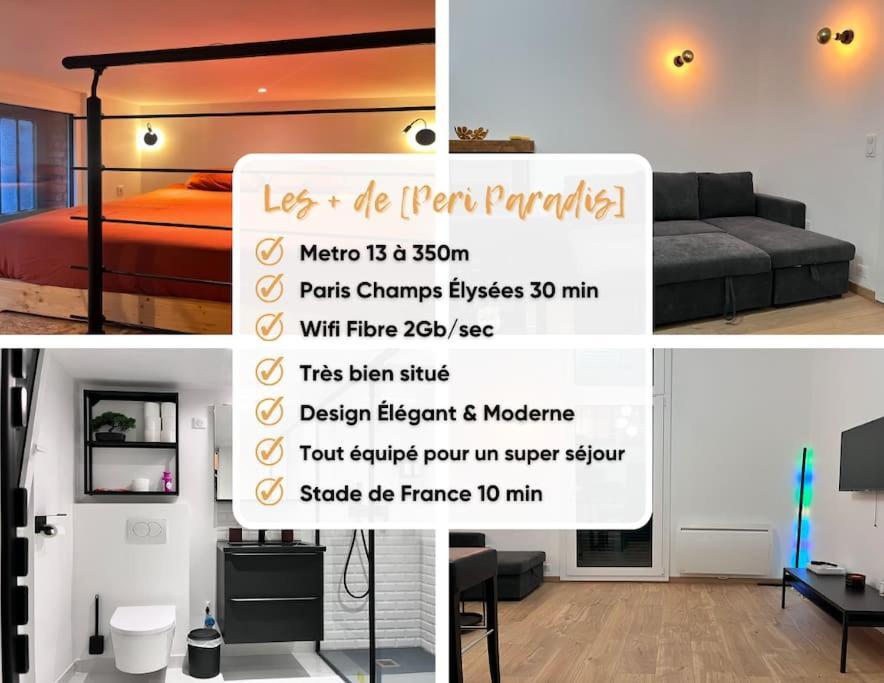 Appartement Indep Cosy Avec Jardin Saint-Denis  Esterno foto